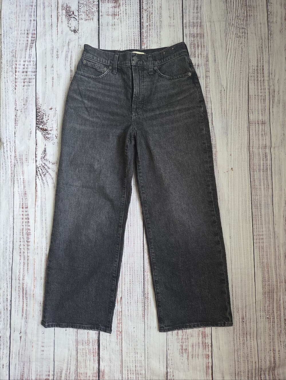 Madewell The Perfect Vintage Wide Leg Crop Jeans Robles Wash 27 NEW NWT NR473 - Picture 2 of 8